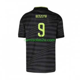 Camisolas de futebol Real Madrid Karim Benzema 9 Equipamento 3ª 2022/23 Manga Curta